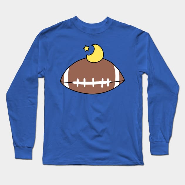 Moon Star Football Long Sleeve T-Shirt by saradaboru